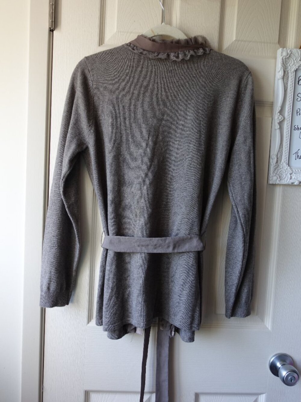 Peck & Peck  Ruffle-Trim Open Cardigan - Picture 5 of 9